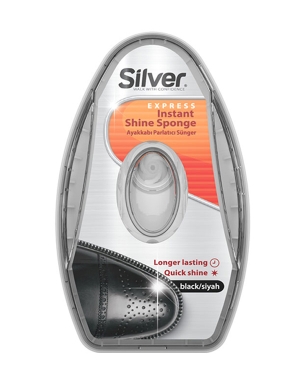 Silver Shoe Instant Shine Sponge - Black